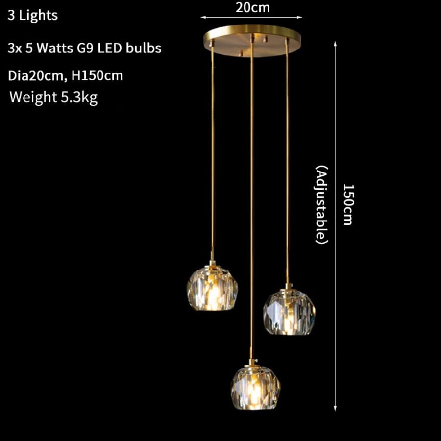 Modern Simple Led Stair Chandelier Home Decoration Duplex