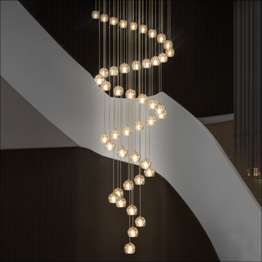 Modern Simple Led Stair Chandelier Home Decoration Duplex