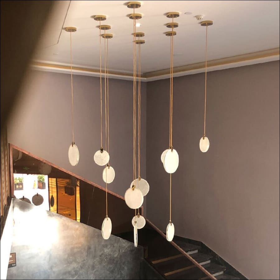 Modern Spiral Chandelier Creative Design Marble Lamp for