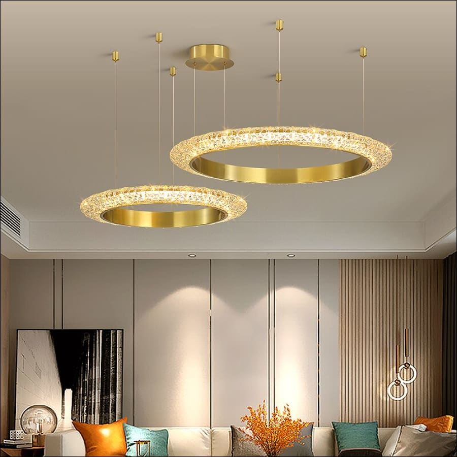 New Modern Led Chandelier Light for Living Room Ring Deign