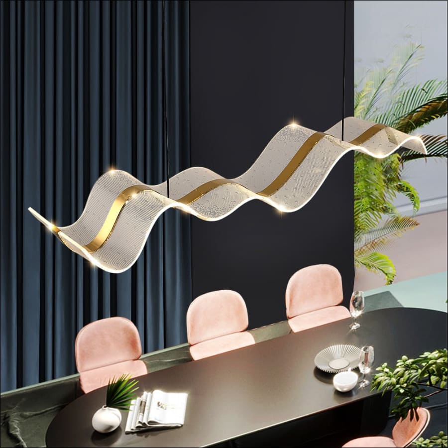 Nordic Long Wave Chandeliers - Chandelier - hausgem