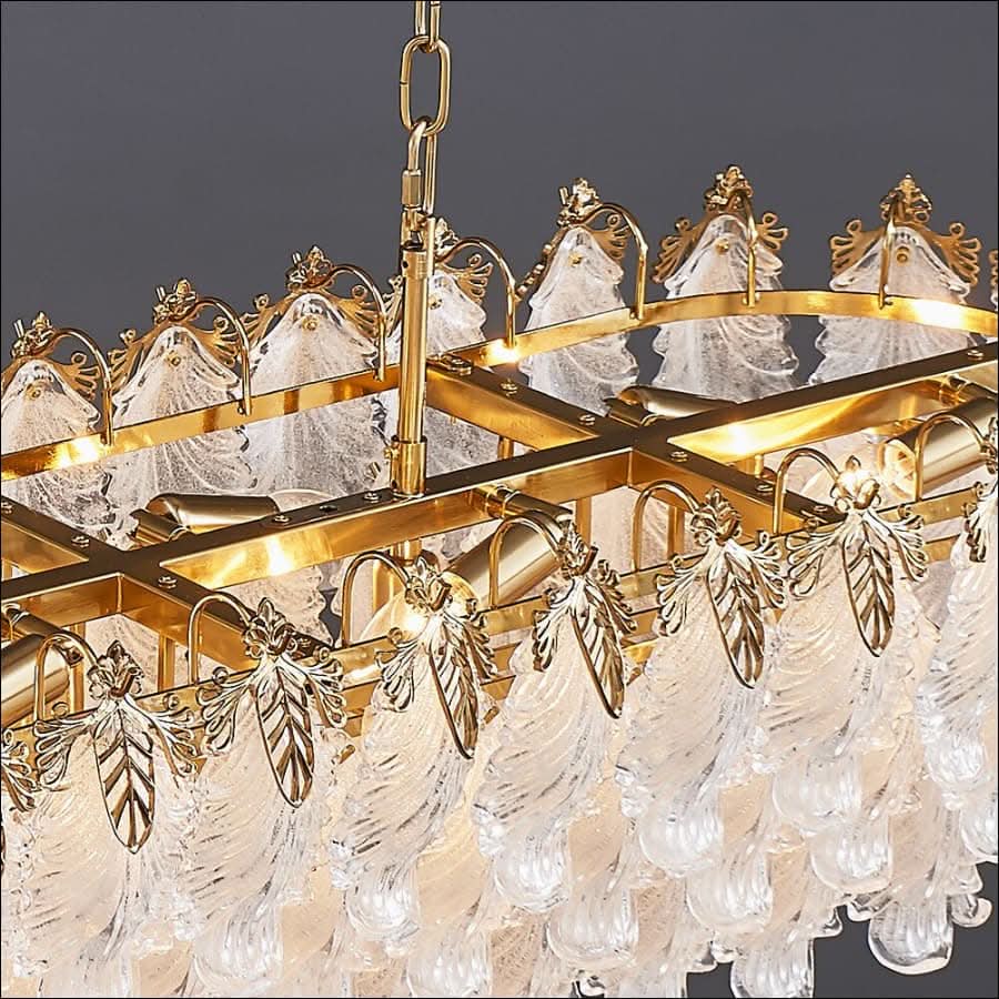 Chandelier - Peacock's Brilliance Chandelier - hausgem