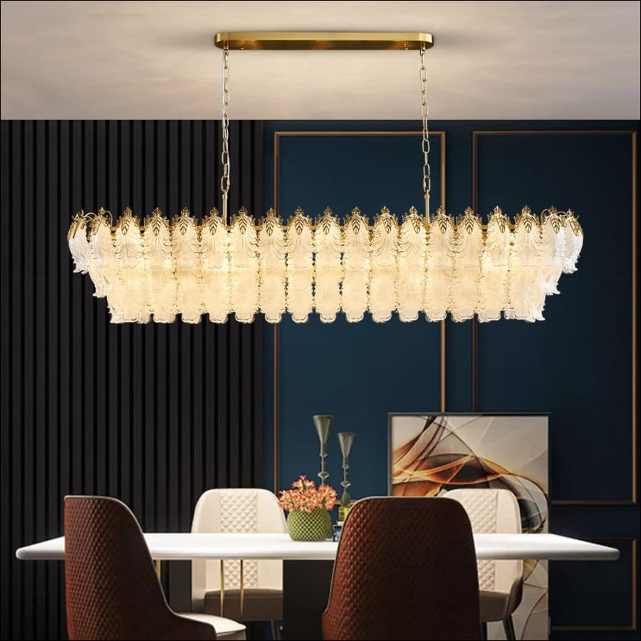 Peacock’s Brilliance Chandelier - Dimmable / L120 W40 H30Wcm