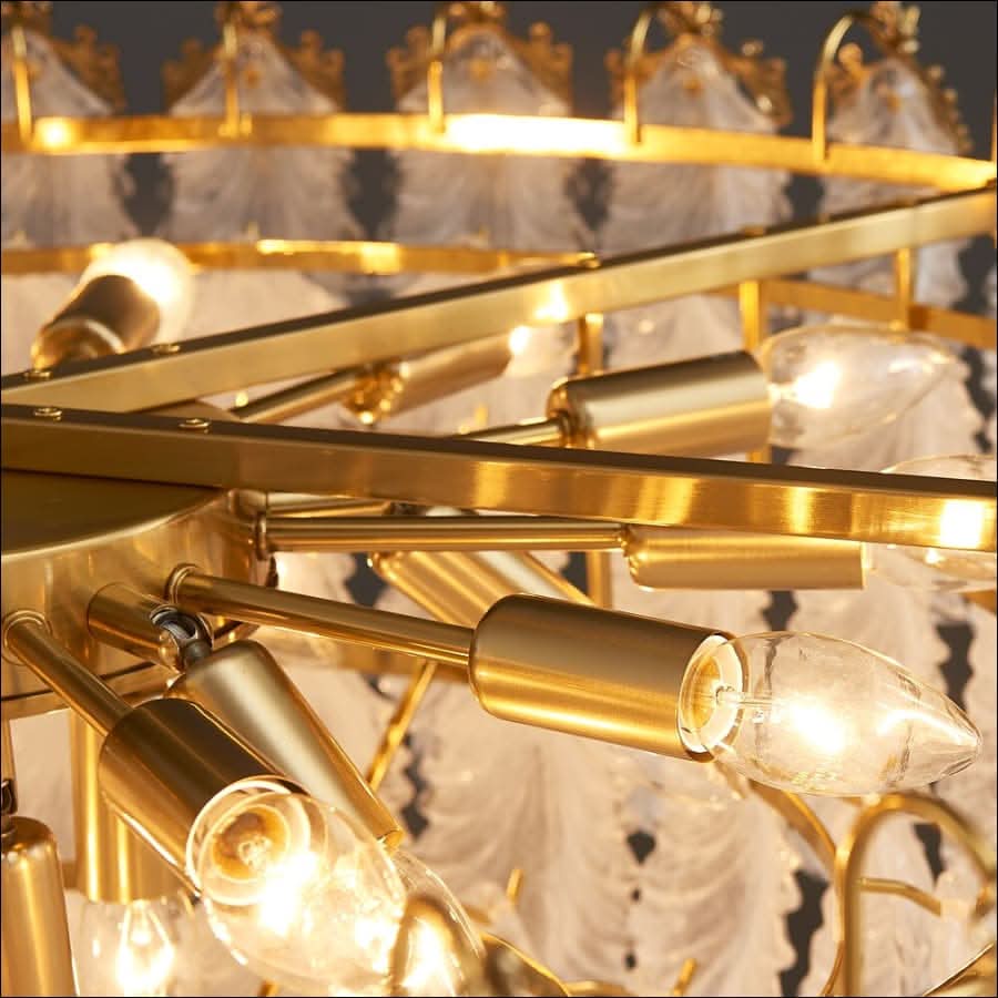 Chandelier - Peacock's Entendre Chandelier - hausgem