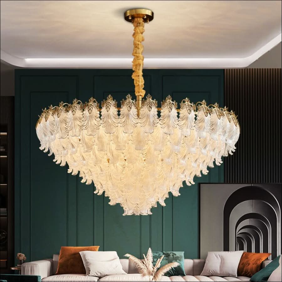 Chandelier - Peacock's Entendre Chandelier - hausgem