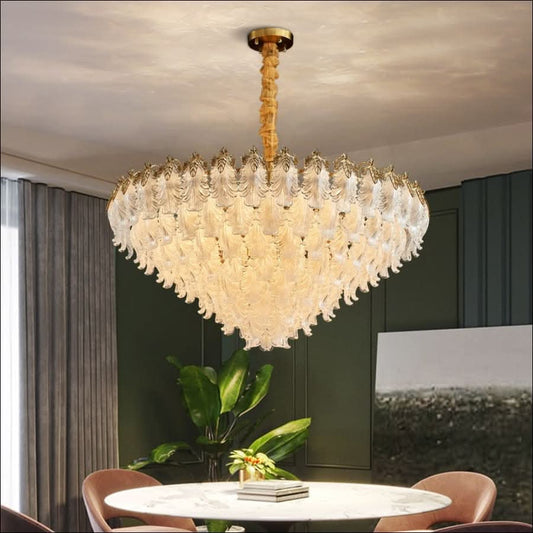Chandelier - Peacock's Entendre Chandelier - hausgem