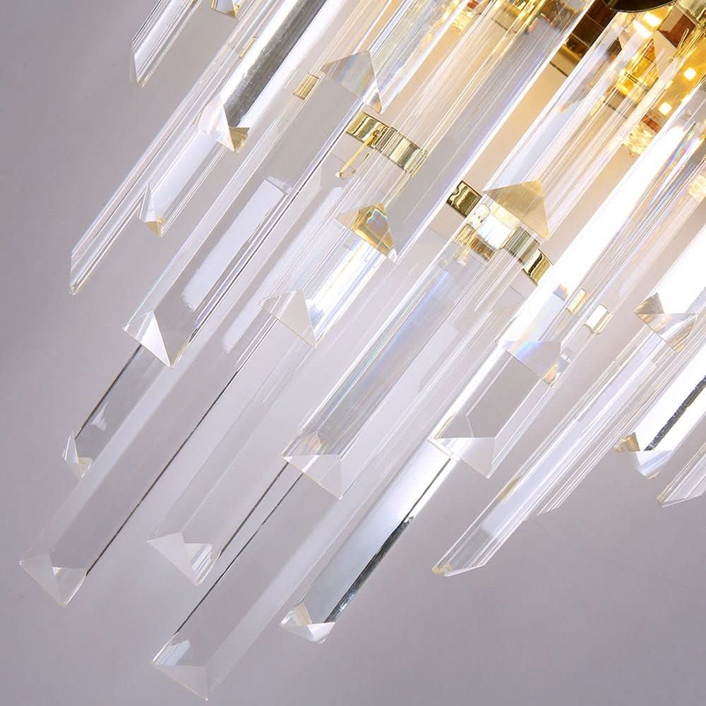 Wall Light - Plated Squire Crystal Wall Sconce - hausgem