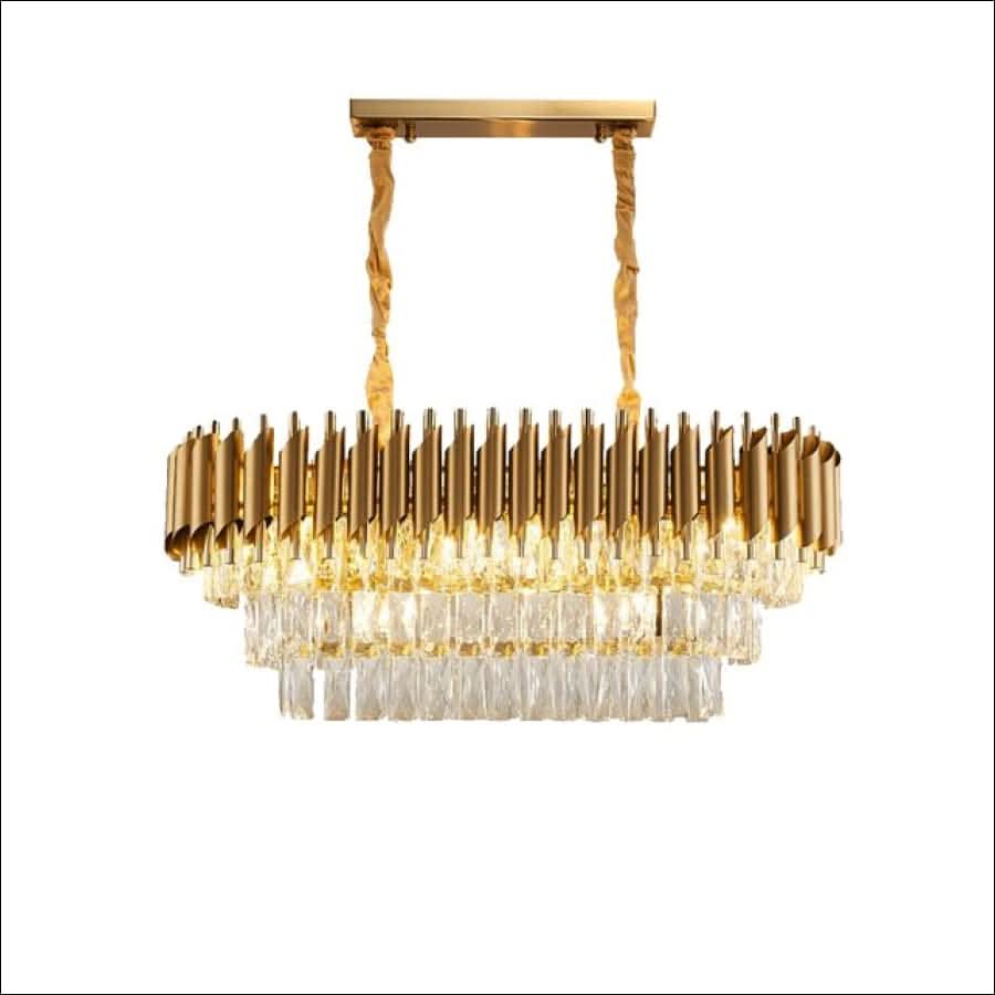 Chandelier - Roaring 20's Oval Crystal Chandelier - hausgem