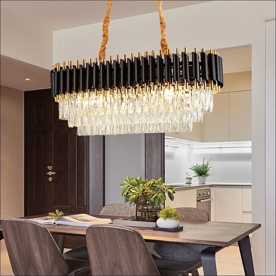 Chandelier - Roaring 20's Oval Crystal Chandelier - hausgem