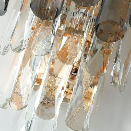 Wall Light - Smokey Crystal Wall Sconce - hausgem