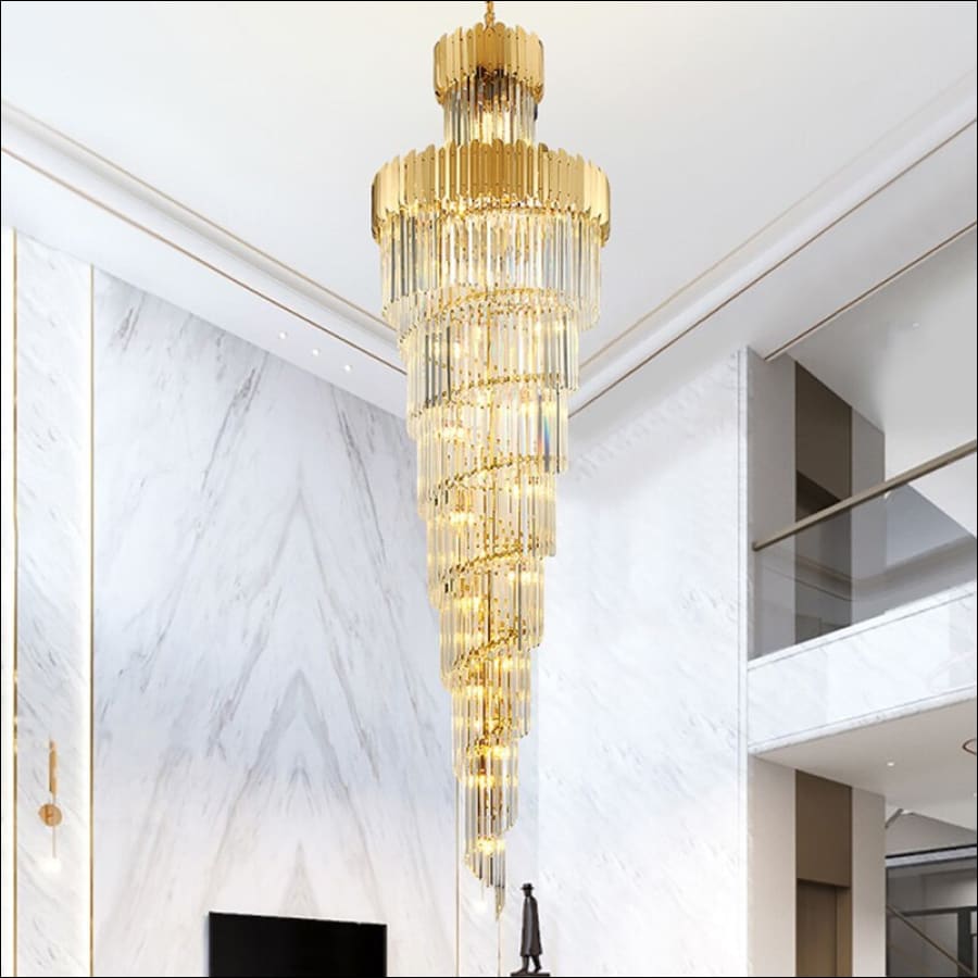 Stair Long Chandelier For Living Room Villa Staircase