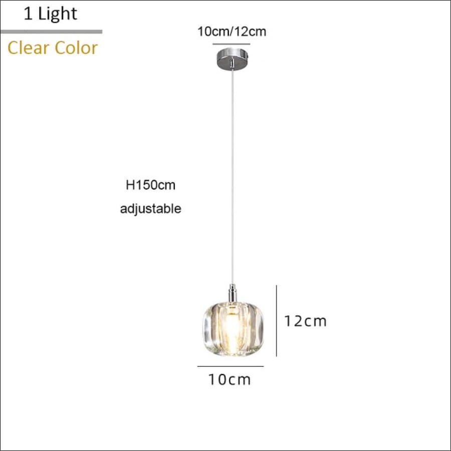 Tesla’s Orbs Chandelier - 1 light clear / Black / Cool Light