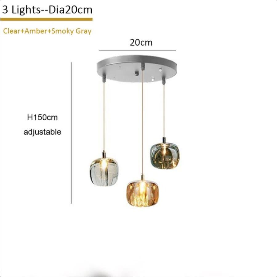 Tesla’s Orbs Chandelier - Dia20cm 3lights / Black / Cool