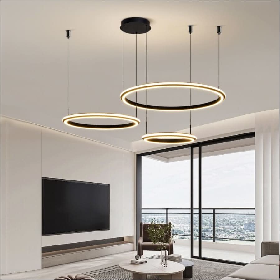 Chandelier - Triple Ring Chandelier - hausgem