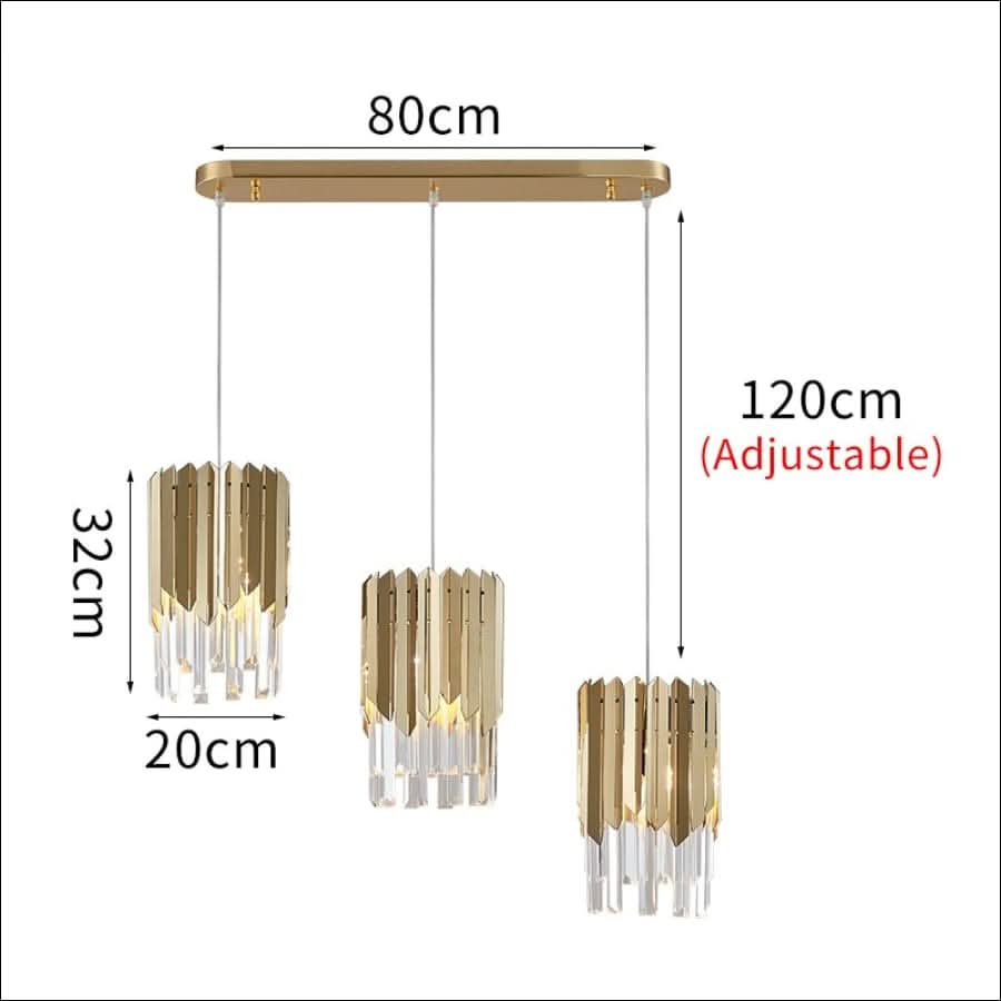 Chandelier - Triple Soilders Plated Chandelier - hausgem