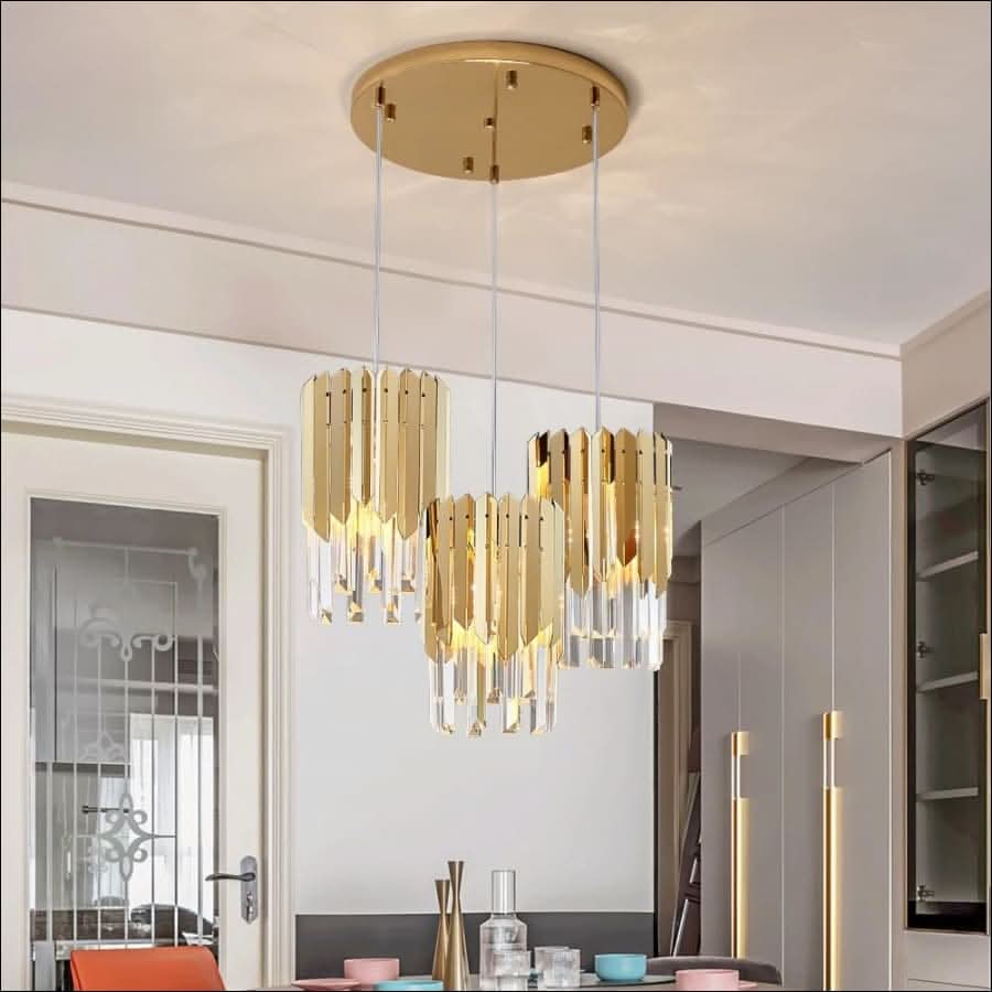 Chandelier - Triple Soilders Plated Chandelier - hausgem