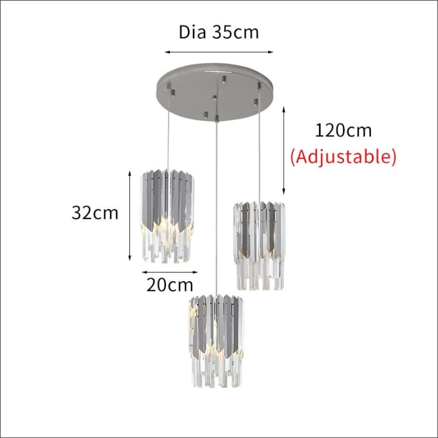 Chandelier - Triple Soilders Plated Chandelier - hausgem