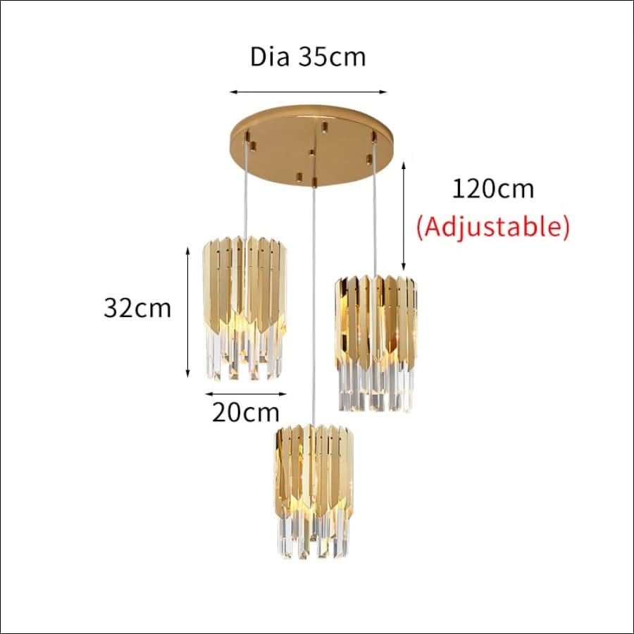 Chandelier - Triple Soilders Plated Chandelier - hausgem