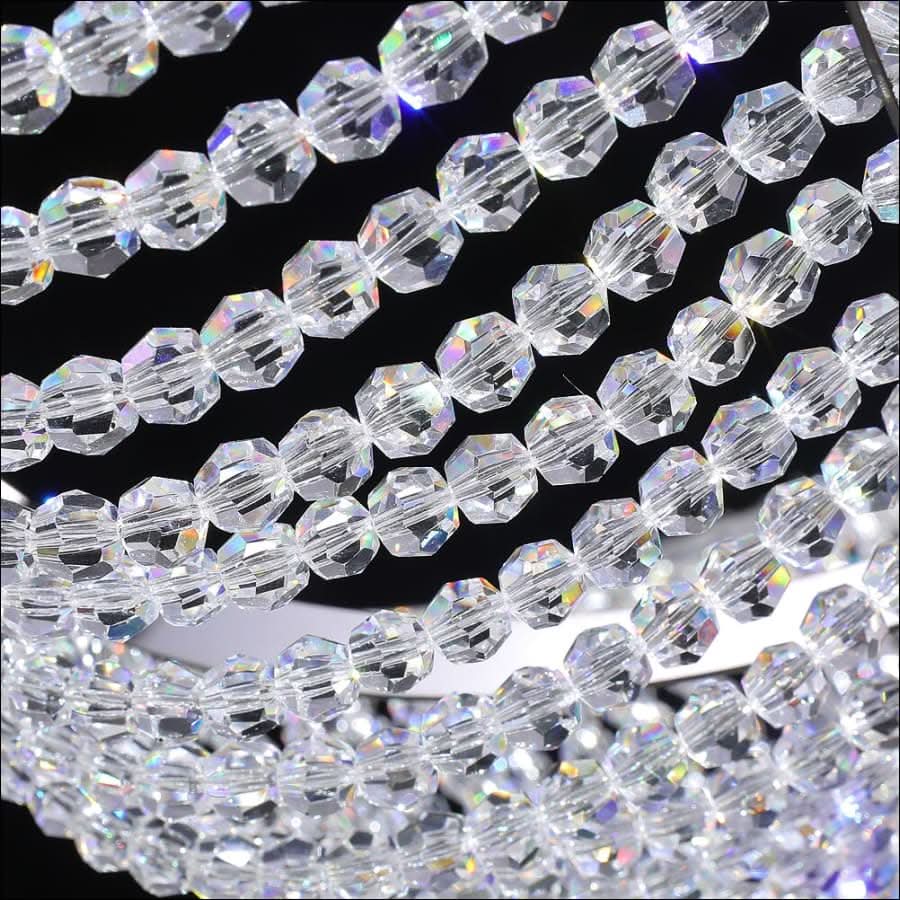 Chandelier - Wave Embedded Crystal Chandelier - hausgem
