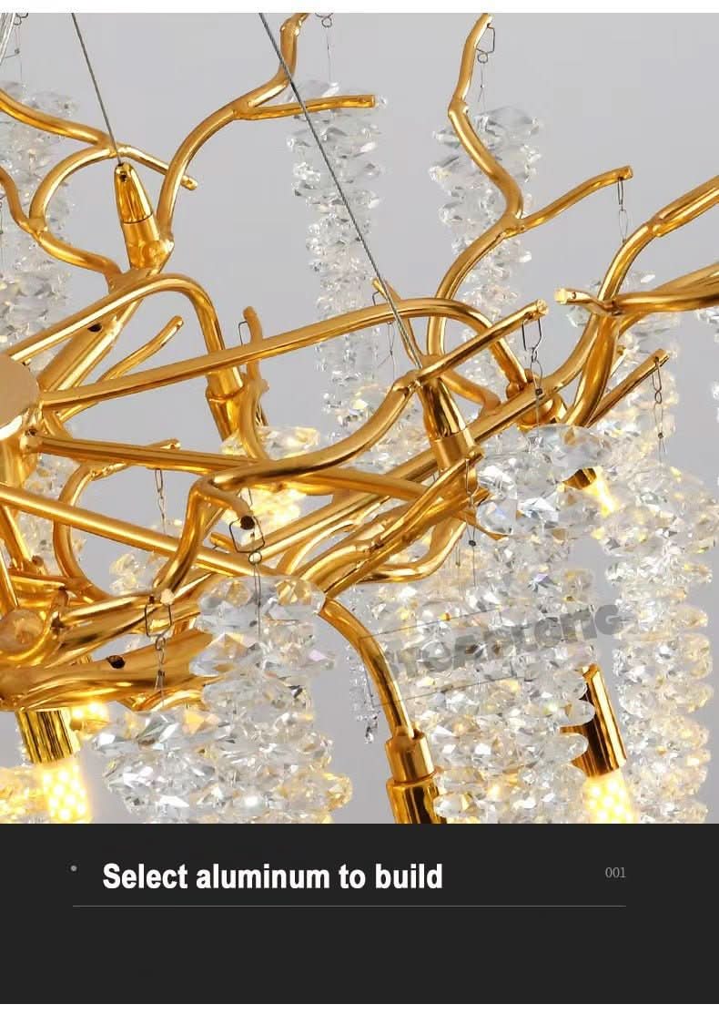 Chandelier - Willow Crystal LED Chandelier - hausgem
