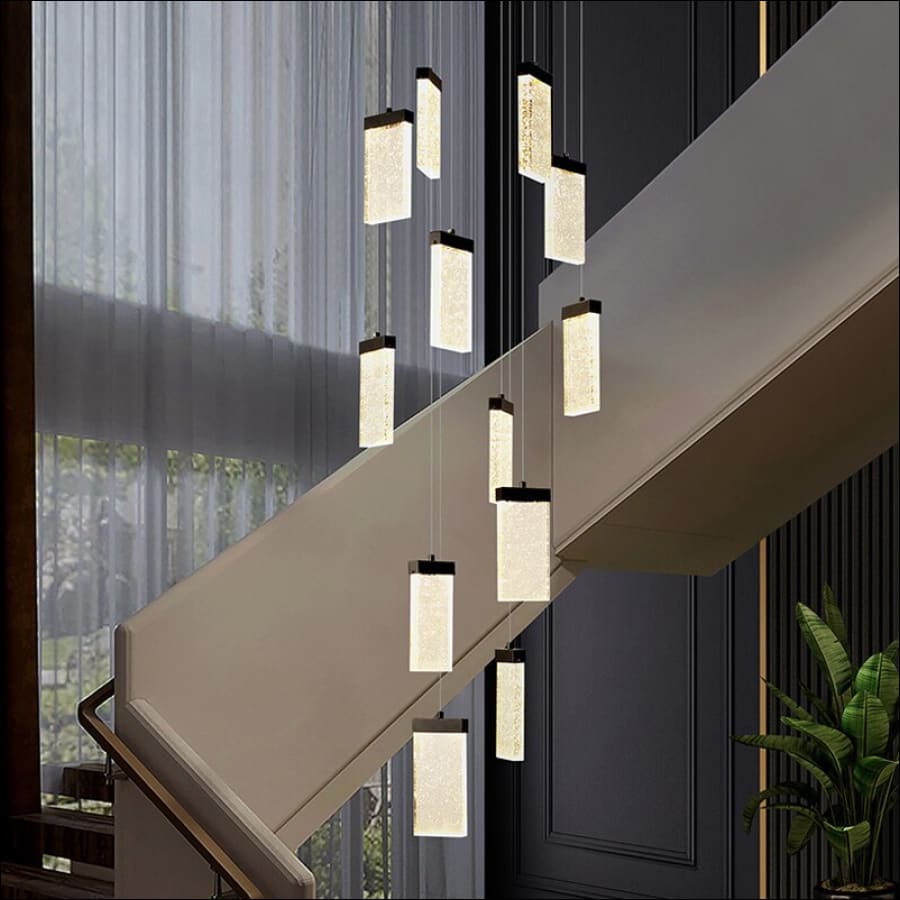 Texture Crystal Board Chandelier - grand chandelier - entry way chandelier - floating chandelier - hausgem - united states