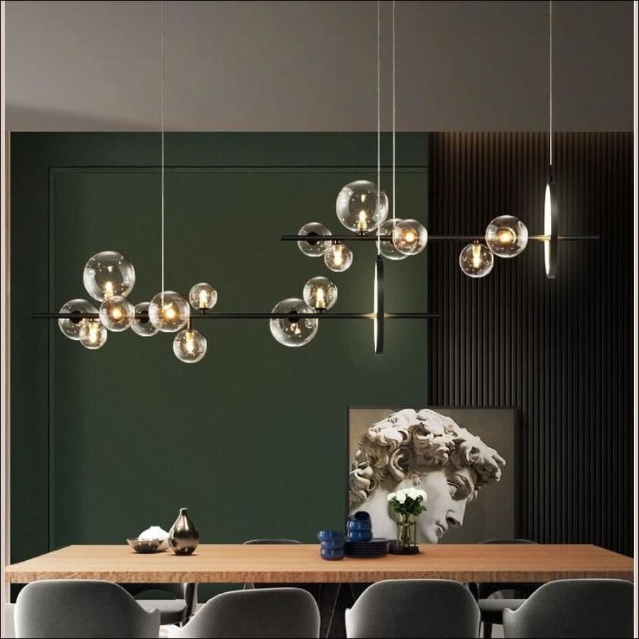 Chandelier - Zia - Modern Glass Bubble Chandelier - hausgem